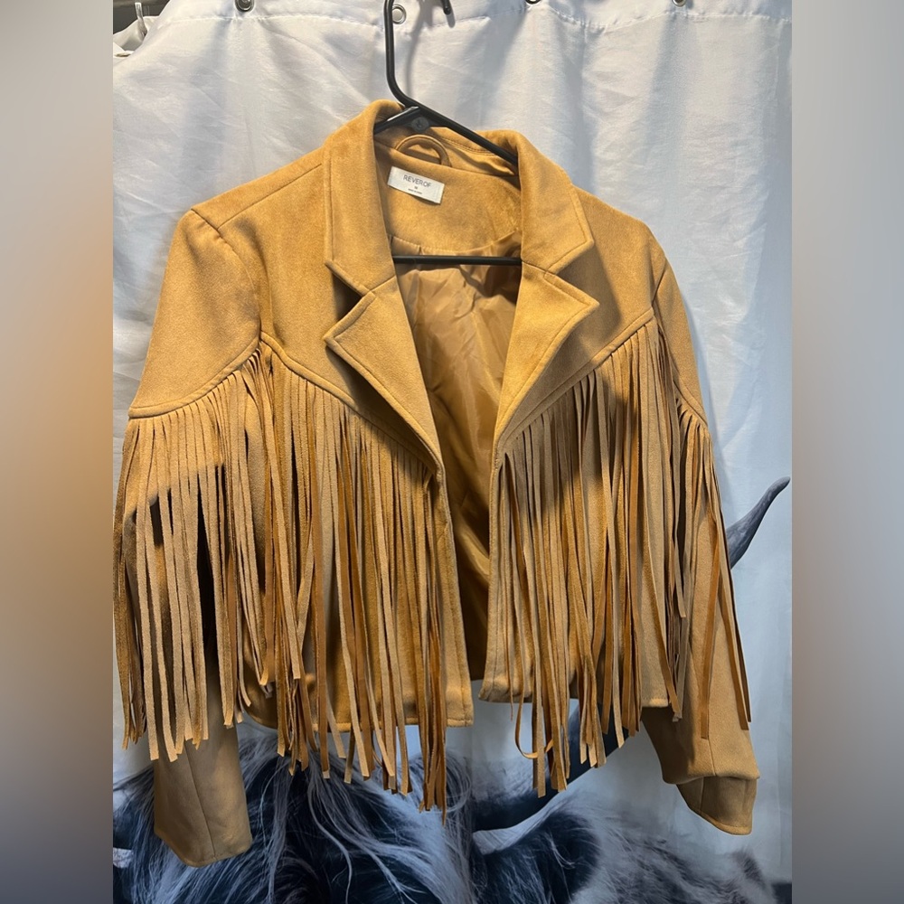 Fringe suede jacket